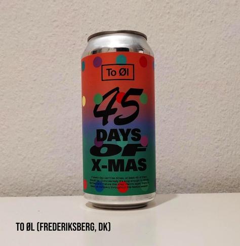 A 440 ml can with a relatively sober design, basically Red, Violet, blue, and green horizontal stripes