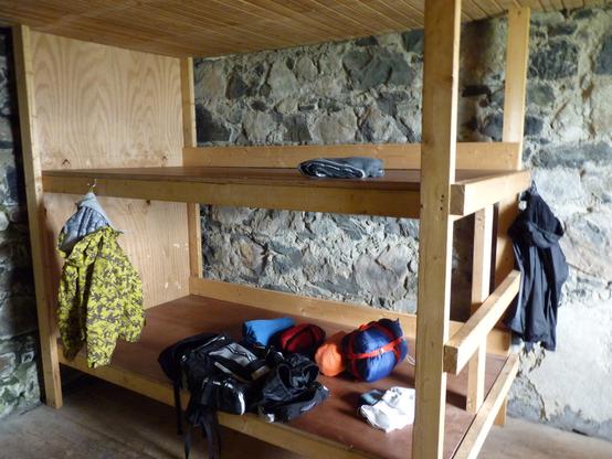 sleeping platform in the interior