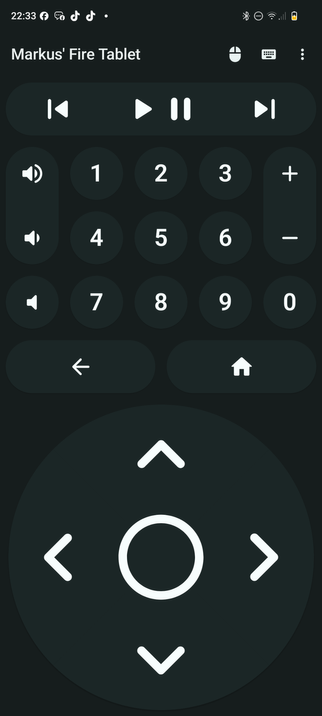 Atharok Bluetooth Remove app connected to my Amazon Fire Tablet.