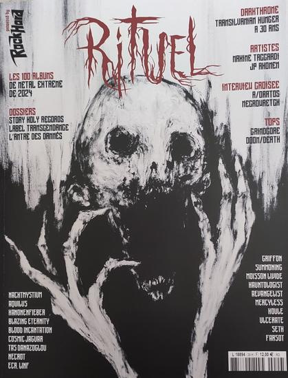 Couverture de Rituel, un mook (mi magazine, mi livre) consacré au Metal extrême