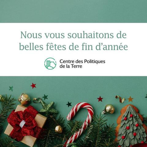 Nous vous souhaitons de belles fêtes de fin d'année !