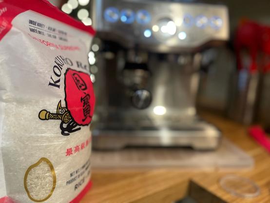 una bolsa de arroz tipo sushi