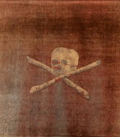 Authentic Jolly Roger, captured by the Royal Navy in 1780 somewhere off the North African coast...