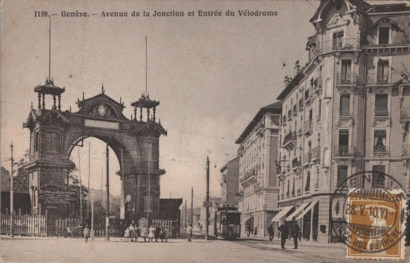 Geneva velodrome and its magnificent portal (1910)