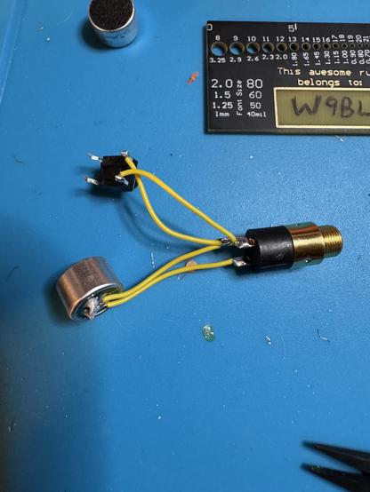 Assembly being wired up.