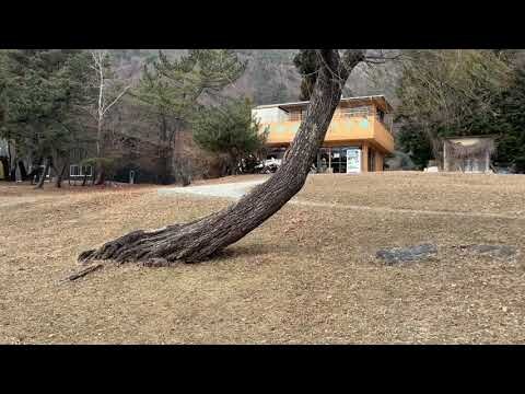 山梨県富士河口湖町の湖のロケハン動画