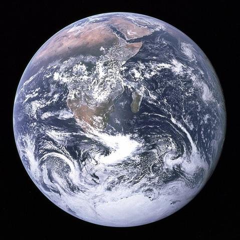 Une photo de la planète Terre