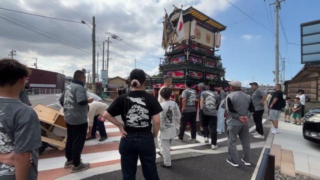 西条祭り 2024　松之巷　台車つけ