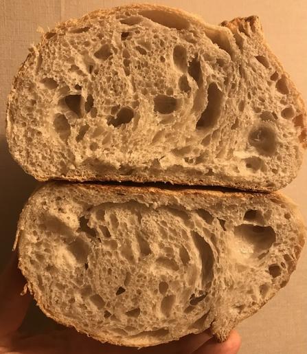 bread is sliced