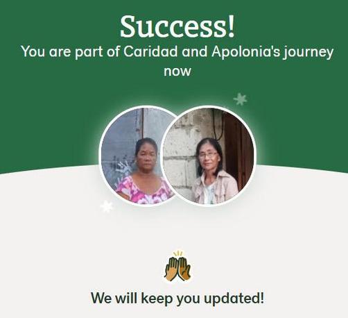 Thumbnail showing Caridad and Apolonia, two women building sanitary toilets for their families.
