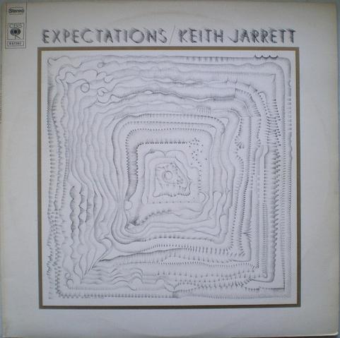 Album art for Keith Jarrett's album Expectations shows a piece of abstract art based on a square.