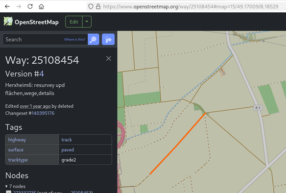 Screenshot OpenStreetMap