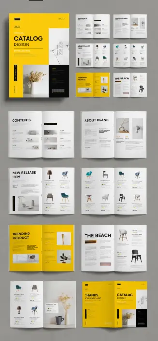 A4 Product Catalog Template by ContestDesign for Adobe InDesign