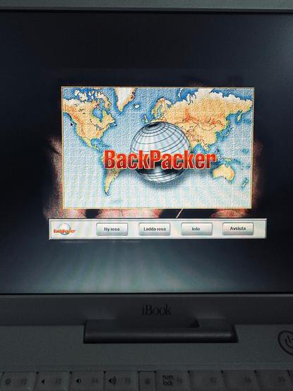 Backpacker start menu