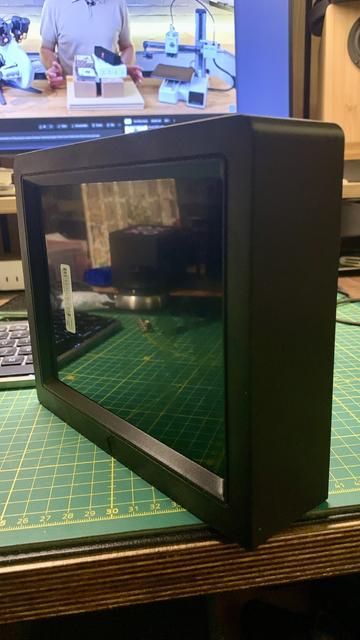 Angled view of the front side.
