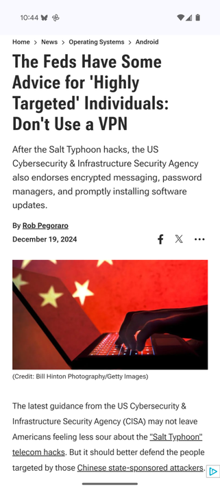 PCMag CISA security-advice post