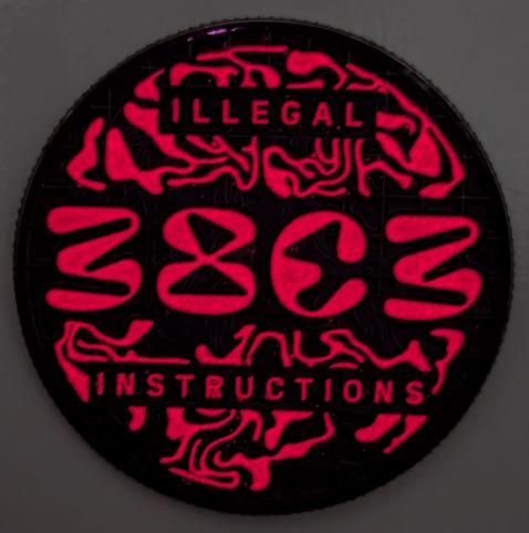 38c3 challenge coin in glow on the dark