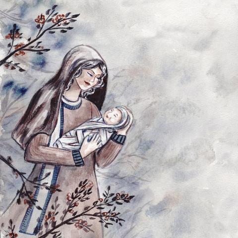 Mary and baby Jesus