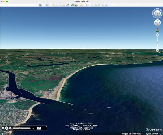 Opening the .KML file in Google Earth and playing it as a movie. The camera angles always point directly at the next waypoint, to help orient you for what to expect to see during the flight.