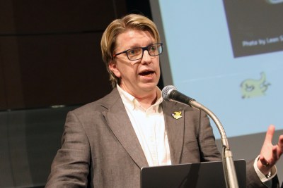 Andy Piper on stage at RubyWorld 2024