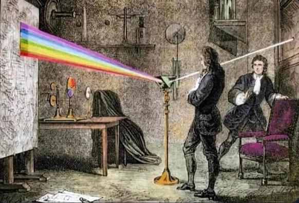 Image of Issac Newton inventing homosexuality.