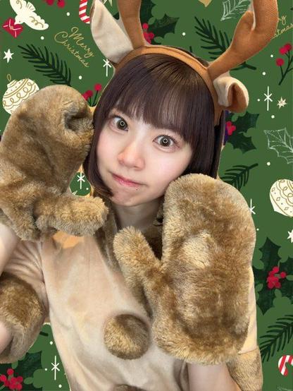 Yurapico dressed as a reindeer