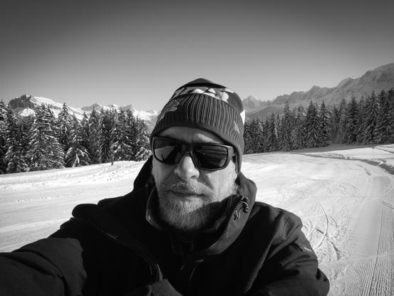 seul sur les pistes.