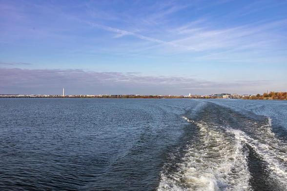 Experience Washington DC's skyline from the ferry to Alexandria on the Potomac River.