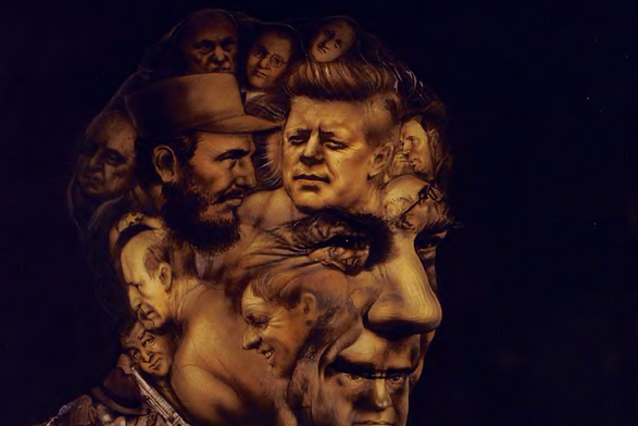 1978 A Collage of Portraits Reflecting a Complex Character's Journey
This image is a collage featuring multiple portraits that collectively form the facial features and expressions of what appears to be one central figure. The style suggests an artistic representation, with each face contributing unique elements such as age variations, emotions, or accessories like glasses or hats. This could symbolize various aspects of a person's life experiences, identity, or even different personalities within oneself.
The text is not present in the image; therefore, it cannot be described here.