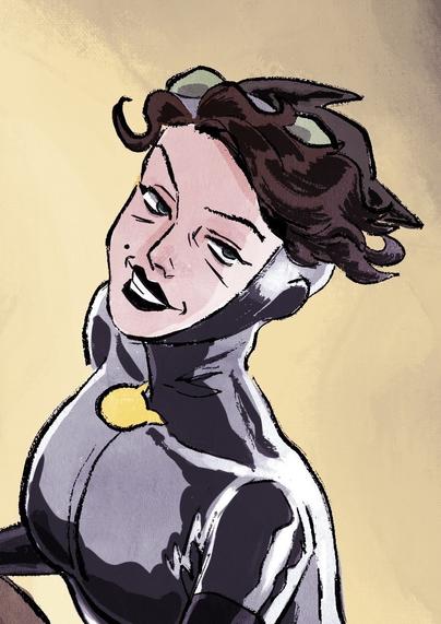 Zoom on Catwoman face