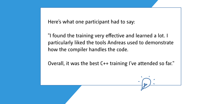 Four week C++ coaching