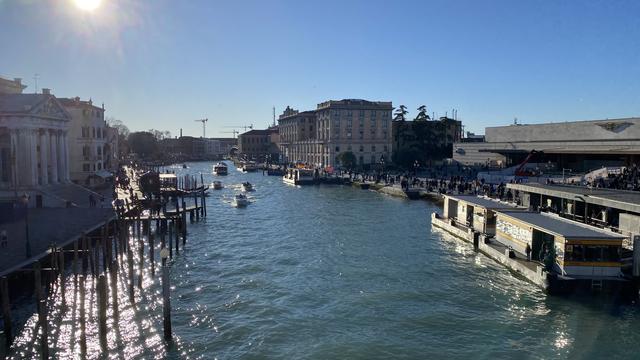 Picture taken from Ponte degli Scalzi, train station on the right
