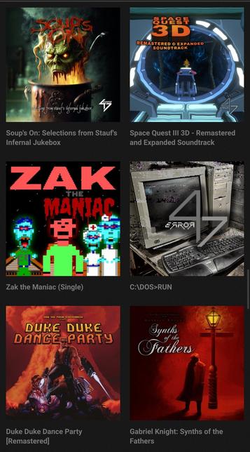Screenshot of the Error 47 discography on Bandcamp.