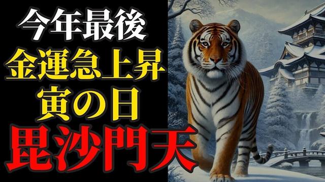 12月28日 今年最後の寅の日に毘沙門天さまにリモート参拝で金運急上昇！【諏訪善光寺】　パワースポット