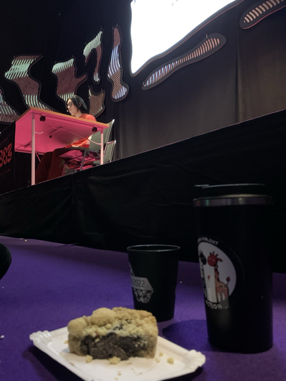 Combined Mohnkuchen & tea & slides