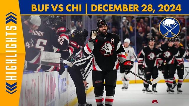 Alex Tuch Scores Hat Trick In Buffalo Sabres 6-2 Win Over Chicago Blackhawks | Full Game Highlights