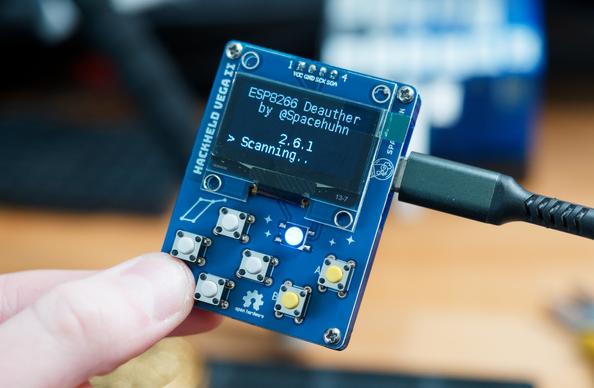 HackHeld ESP8266 Deauther Solder Kit HandHeld