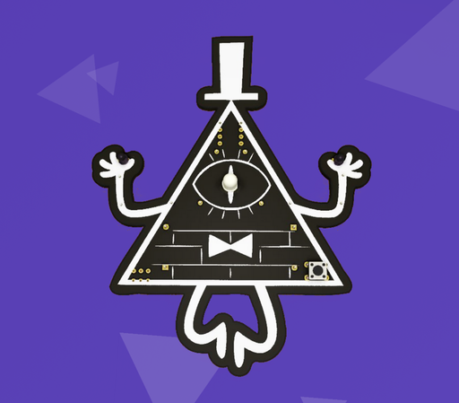 Bill Cipher from Gravity falls PCB Design