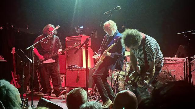 Yo La Tengo performing at the Bowery Ballroom in NYC on Friday December 27, 2024. Pat Sansone from Wilco Is sitting in on electric guitar.