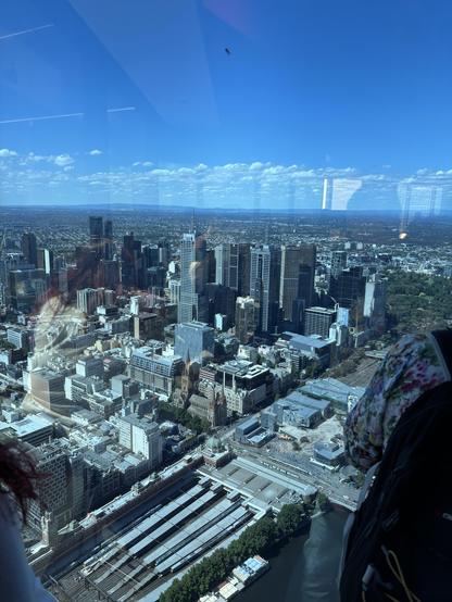 View of Melbourne from an 88th floor observation deck