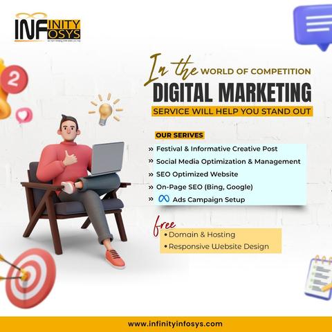 🌟 Ready to Shine in the Digital World? 🌐  

The online space is buzzing with competition, but standing out is easier than you think—with the right team by your side! 💡 At Infinity Infosys, we don’t just help you exist online; we help you thrive. 🚀  

✨ Here’s how we do it:  
👉 Creative festival & informative posts that grab attention 🎉  
👉 Expert social media optimization & management 📈  
👉 SEO-optimized websites that rank AND convert 🌟  
👉 Comprehensive SEO: on-page, off-page, & technical 🔍  
👉 Engaging blogs, articles, and guest posts that speak to your audience 🖋️  

💎 And the cherry on top?
🎁 Free domain & hosting  
🎁 Stunning responsive website design & development  

🌐 Visit us at: www.infinityinfosys.com

Why wait? Let’s make your brand the one everyone’s talking about. 🤝  

📩 DM us today!
  
#InfinityInfosys #DigitalMarketing #SEOExperts #SocialMediaSuccess #LevelUp #OnlineGrowth #BusinessBoost #MarketingExperts #SEOOptimized #CreativePosts #WebsiteDevelopment #ContentCreation #DigitalSolutions #MarketingStrategy
