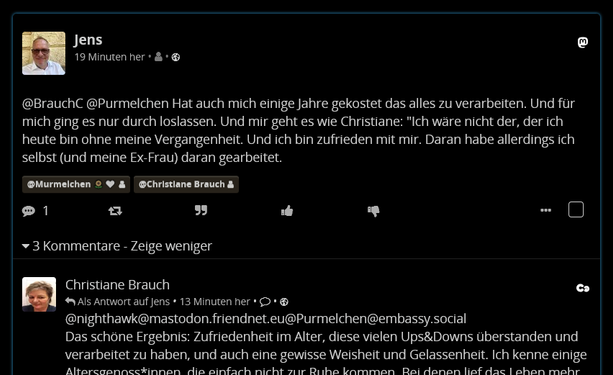 Mastodon Beitrag bei dem der Zusammenhang total fehlt.