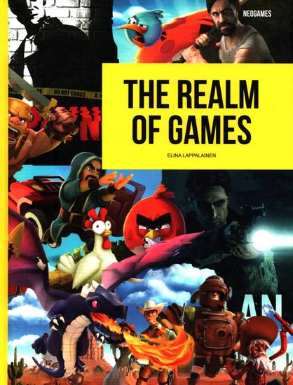 The English book cover of The Realm of Games by Elina Lappalainen. It has a bunch of characters from famous Finnish games like Angry Birds, Max Payne and Clash of Clans. 

This book explores the rise of Finland's game industry, uncovering the stories behind its most successful studios. From Rovio and Remedy to Supercell, Housemarque, and Fingersoft, it delves into the creative processes, challenges, and untold backstories behind their bestselling games. Offering a behind-the-scenes look at Finland’s gaming boom, the book reveals the innovation, passion, and perseverance that fueled the success of these renowned game studios. A must-read for anyone interested in the intersection of creativity, business, and gaming culture.