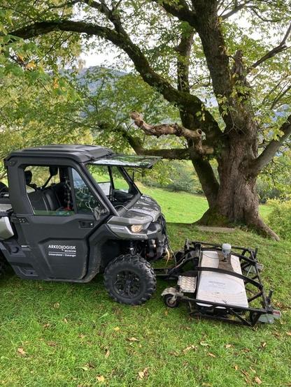 photo - GPR survey being undertaken