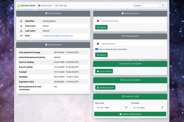 Screenshot of Service Desk 0.6