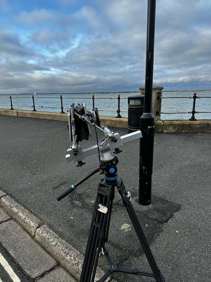 Photo of my camera with the knocked front standard because I’m a clumsy oaf