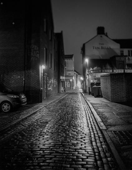 Photo of ten bell lane, Norwich at night