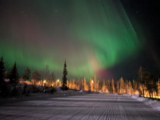Aurora in car park