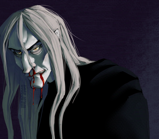 Portrait of Enki Ankarian from Fear and Hunger.
He bleed from his nose.