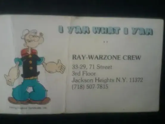 Raybees Biz Card